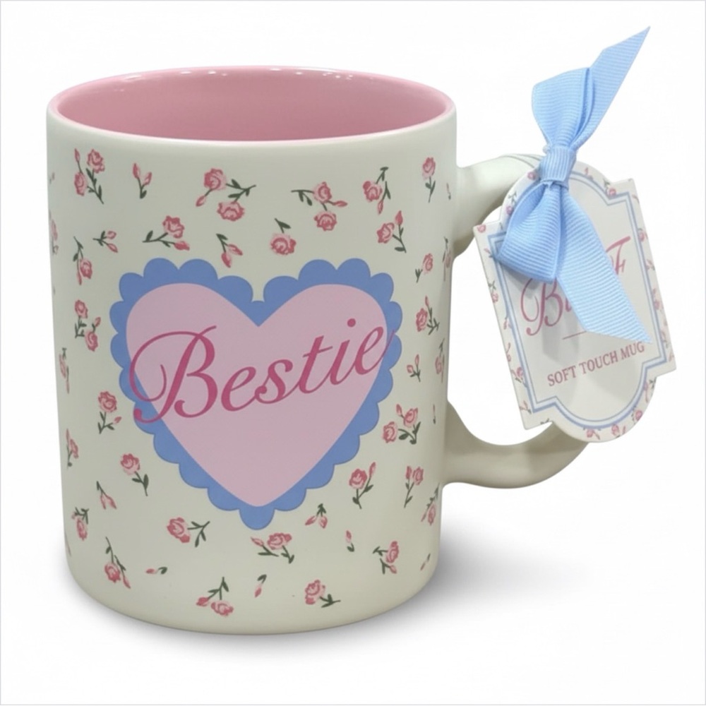 Floral Bestie Soft Touch Mug